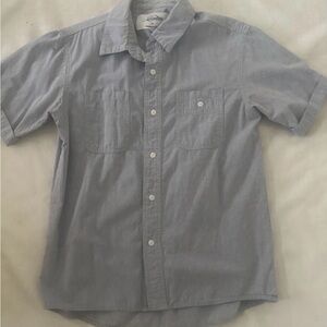 3Sixteen Mens Medium Blue Button Shirt Handmade in USA